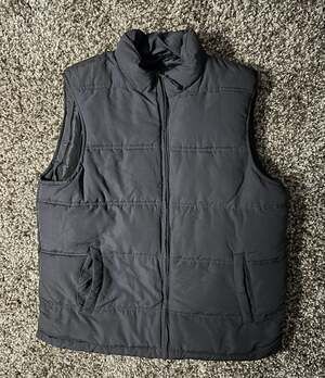 Smith's Workwear Mens Black Puffer Vest Size Large